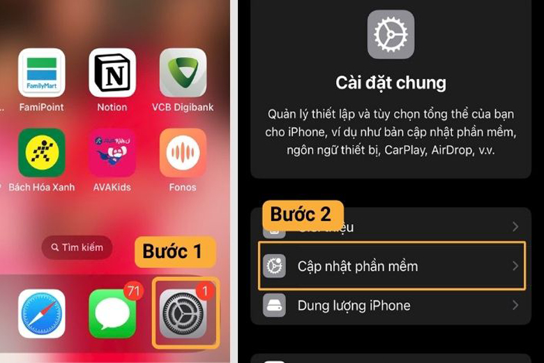 Cập nhật hệ điều hành