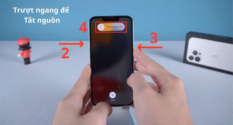 kéo tắt nguồn thiết bị