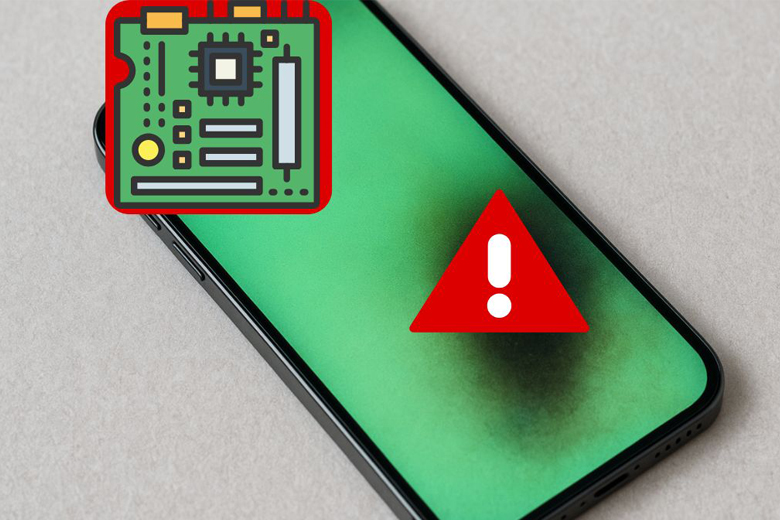 Biểu hiện iPhone 15 Pro Max bị lỗi màn hình xanh