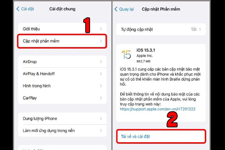 Cập nhật phần mềm 