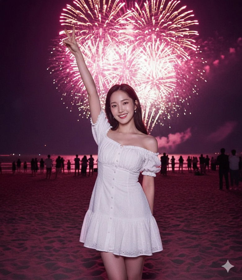 câu lệnh tạo ảnh chân dung selfie pháo bông AI