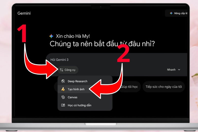 Chọn “Nana Banana Pro”
