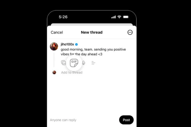 chỉnh sửa bài viết Threads