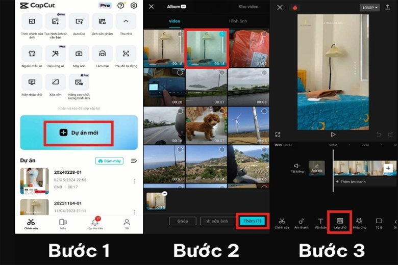 Cách ghép ảnh vào video trên Capcut