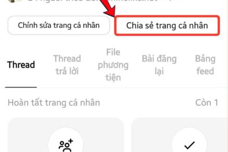 Chia sẻ trang cá nhân