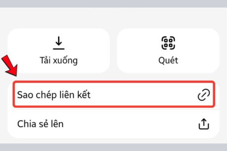 Sao chép liên kết hồ sơ