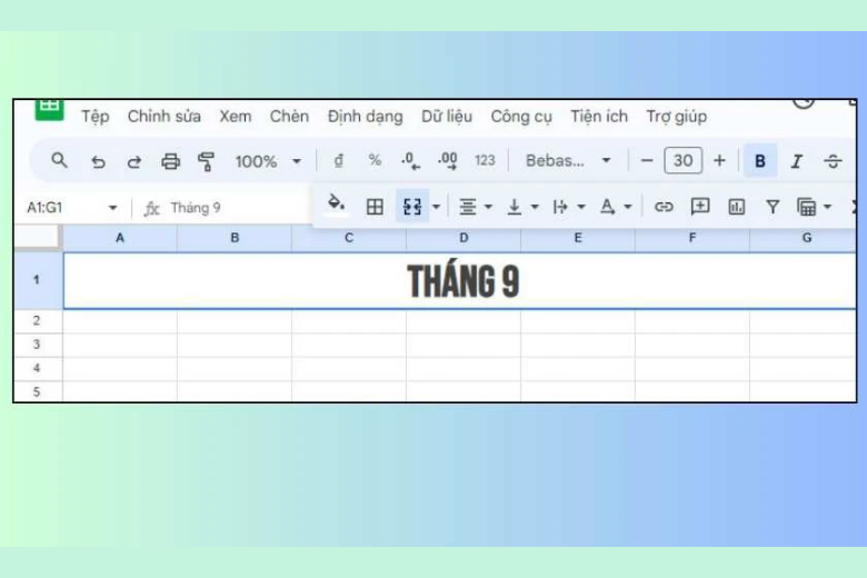 mở Google Sheets