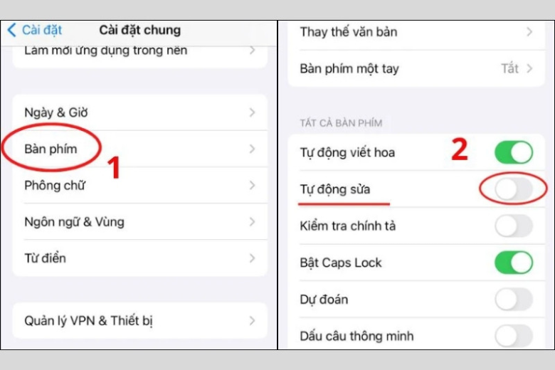 Tự động sửa theo nhu cầu sử dụng
