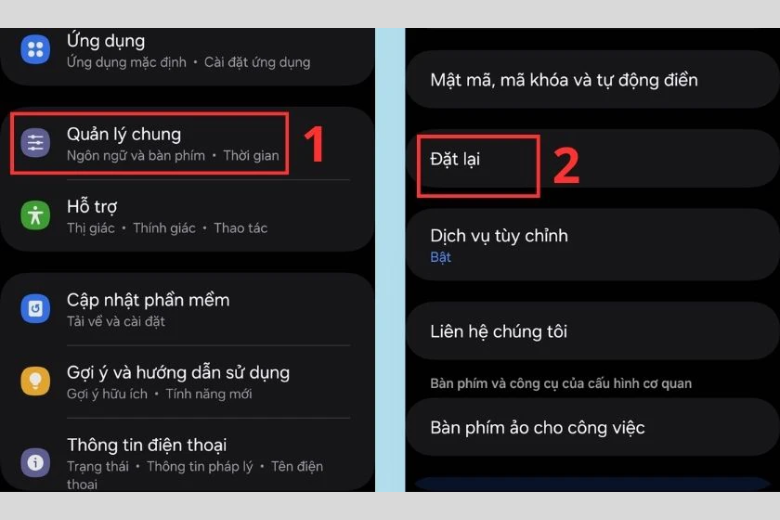 Khôi phục cài đặt gốc