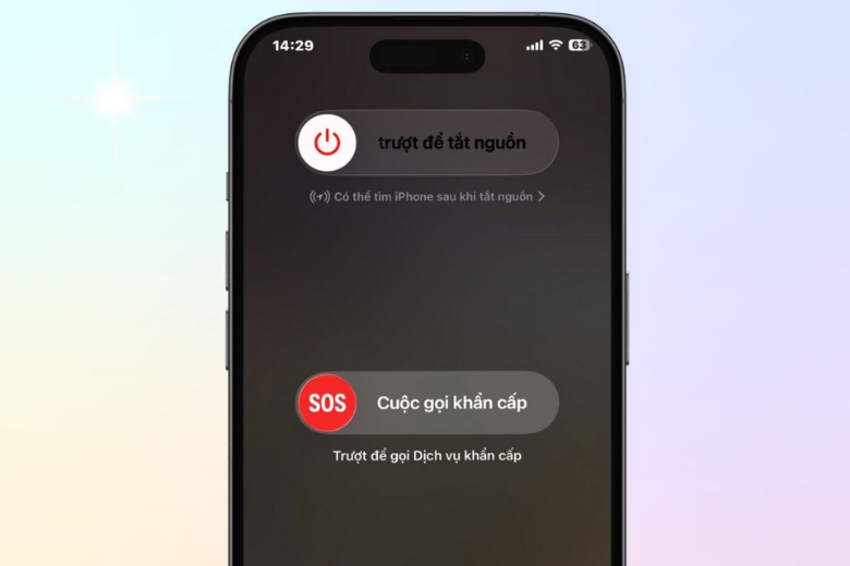 Trượt để tắt nguồn