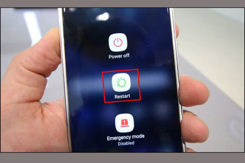 Khởi động lại thiết bị