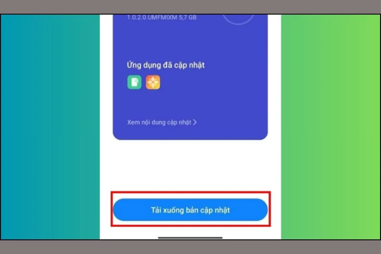 Tải xuống bản cập nhật