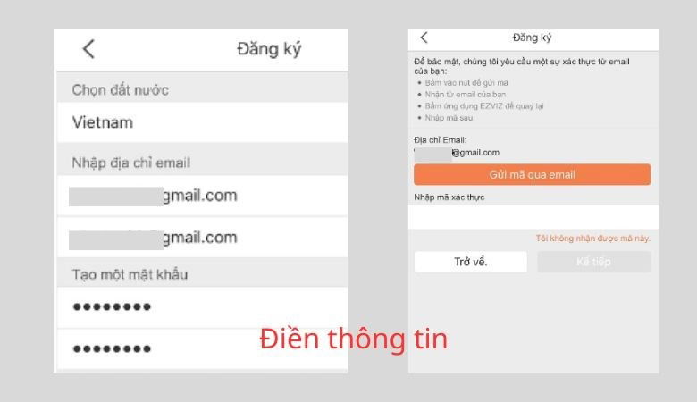 ứng dụng gửi mã xác nhận về số điện thoại 