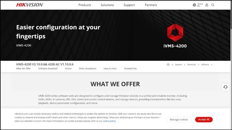 tải phần mềm iVMS-4200