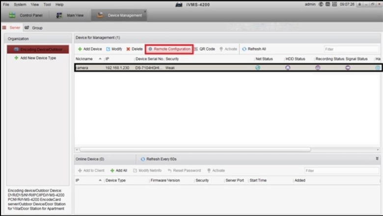 Chọn tab Server để thay đổi mật khẩu