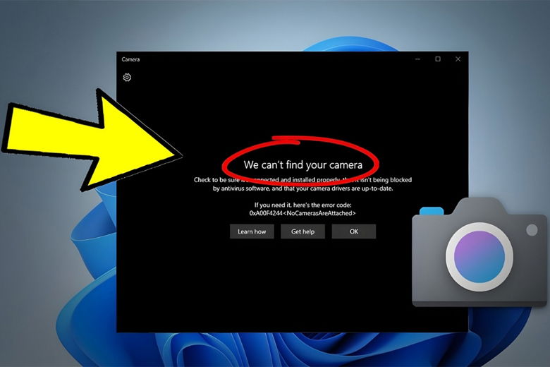 Camera báo lỗi 0xa00f4244