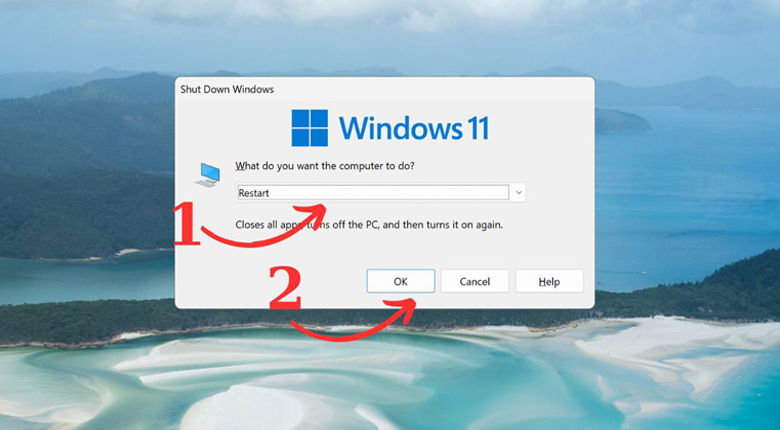 nhấn vào tổ hợp phím Alt + F4