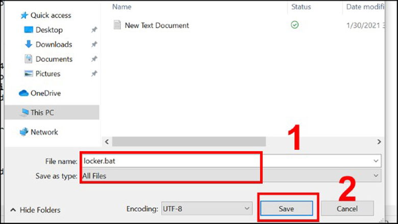 Chọn All Files, nhấn vào mục Save để lưu