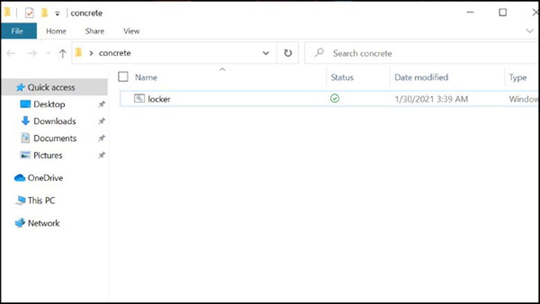 Thư mục Private sẽ biến mất