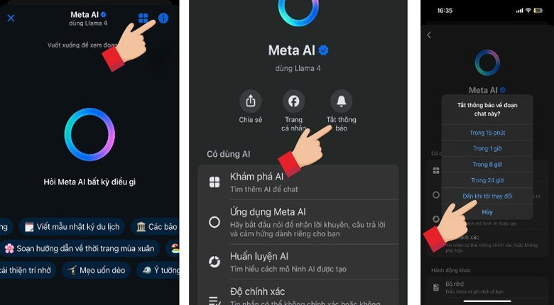 tắt Meta AI trong Messenger