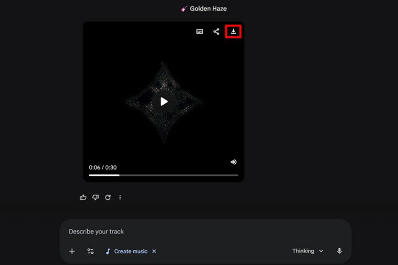 Chờ Gemini xử lý và tạo ra đoạn nhạc