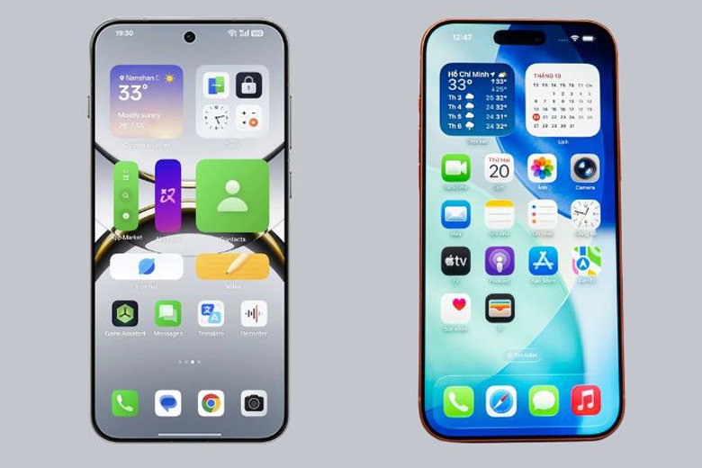 Cả hai máy đều trang bị màn hình LTPO AMOLED 120Hz