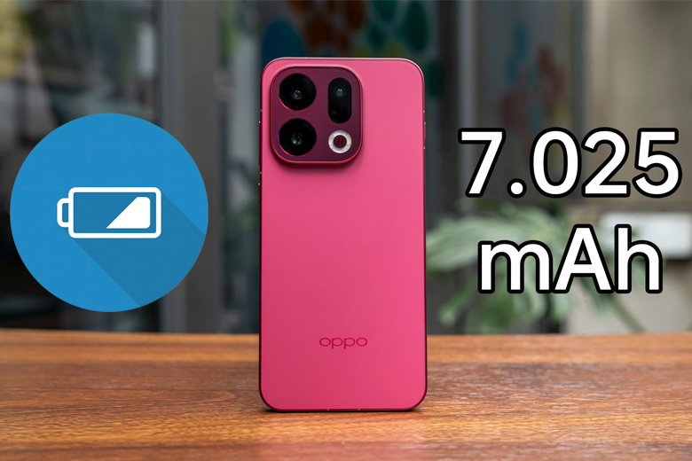 OPPO Find X9 sở hữu viên pin dung lượng lớn 7025 mAh