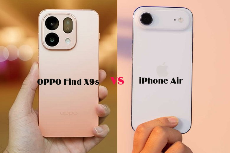 So sánh OPPO Find X9s vs iPhone Air