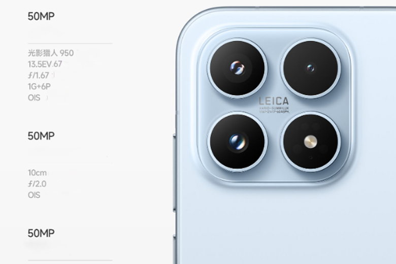 Xiaomi 17 sở hữu hệ thống ba camera Leica 50MP