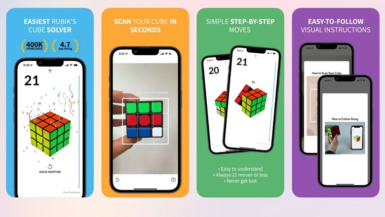 app giải Rubik, học Rubik trên điện thoại 