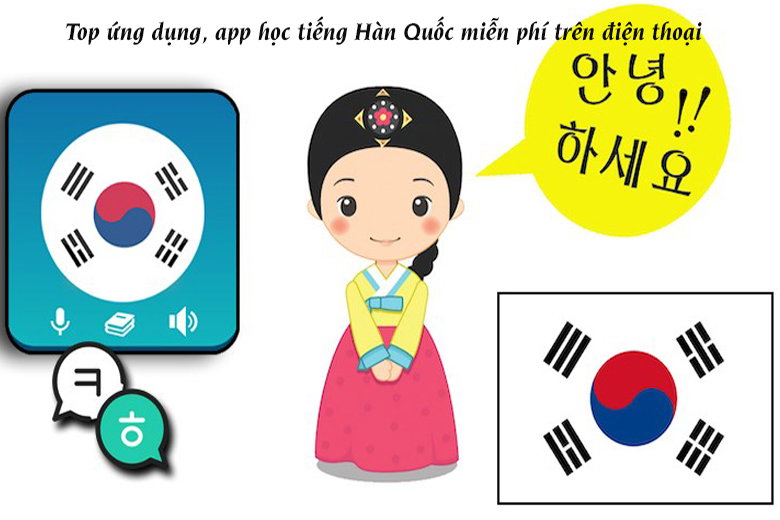 Tiêu chí chọn ứng dụng, app học tiếng Hàn Quốc hiệu quả