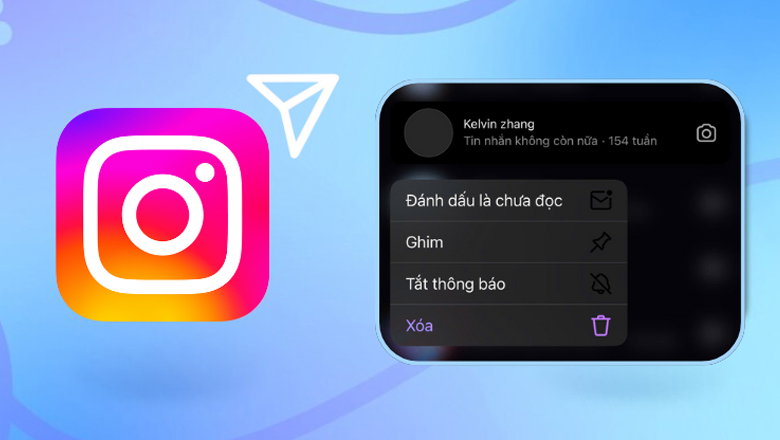 cách xóa tin nhắn Instagram trên điện thoại, máy tính
