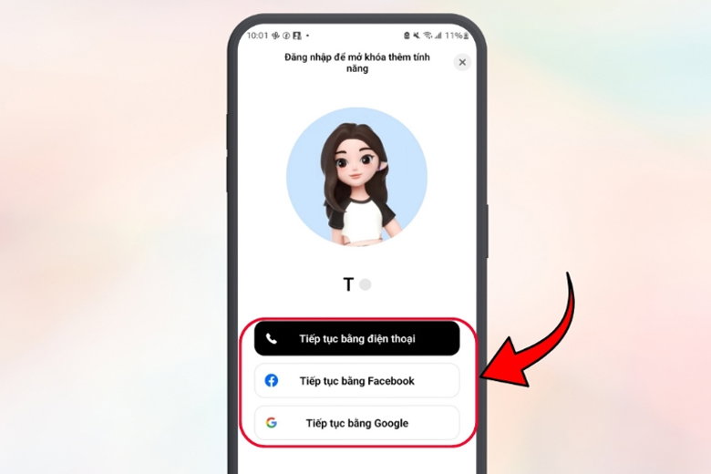 Đăng ký hoặc đăng nhập tài khoản