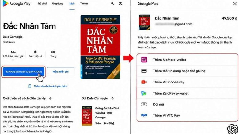Cách mua sách trên Google Play Books