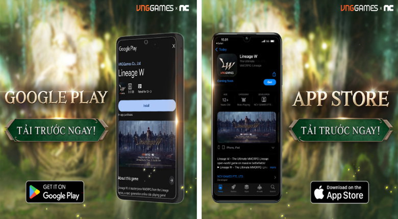 Hướng dẫn tải Lineage W trên điện thoại (Android/iOS)