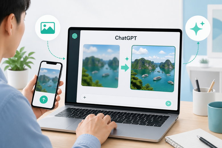 Bộ từ khóa nâng cấp độ nét ảnh bằng AI