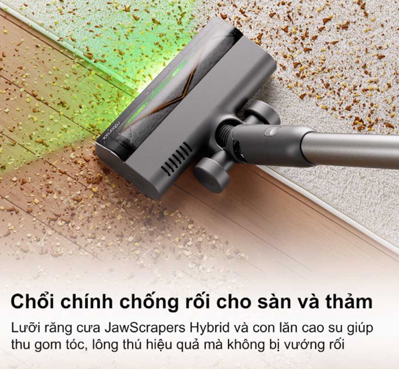 Thiết kế lưỡi răng cưa JawScrapers Hybrid và con lăn