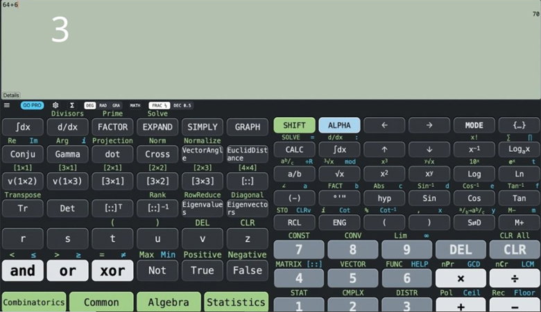 thao tác tính như trên máy tính CASIO FX-580VN X