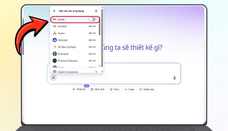 Nếu muốn ngừng kết nối, bạn gạt thanh gạt sang trái