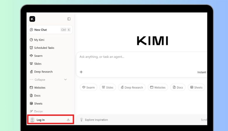 Đăng nhập Kimi AI