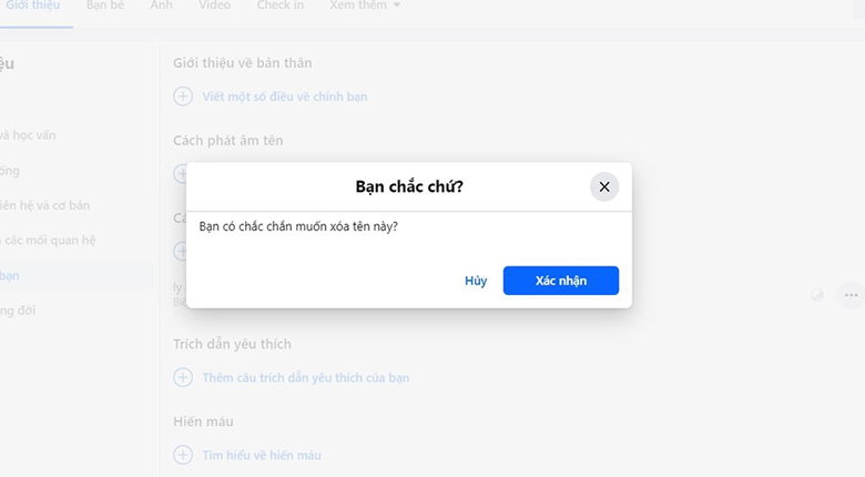 Nhấn vào Xác nhận để hoàn tất