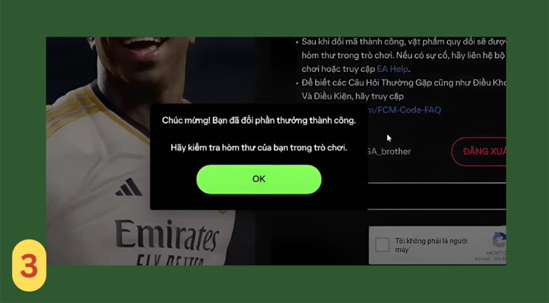 vào game để kiểm tra quà tặng