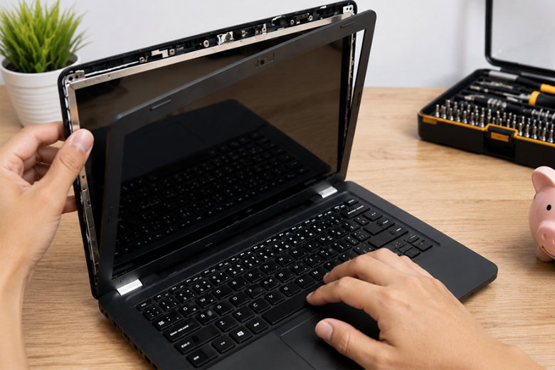 laptop lên màn hình nhưng không chạy 