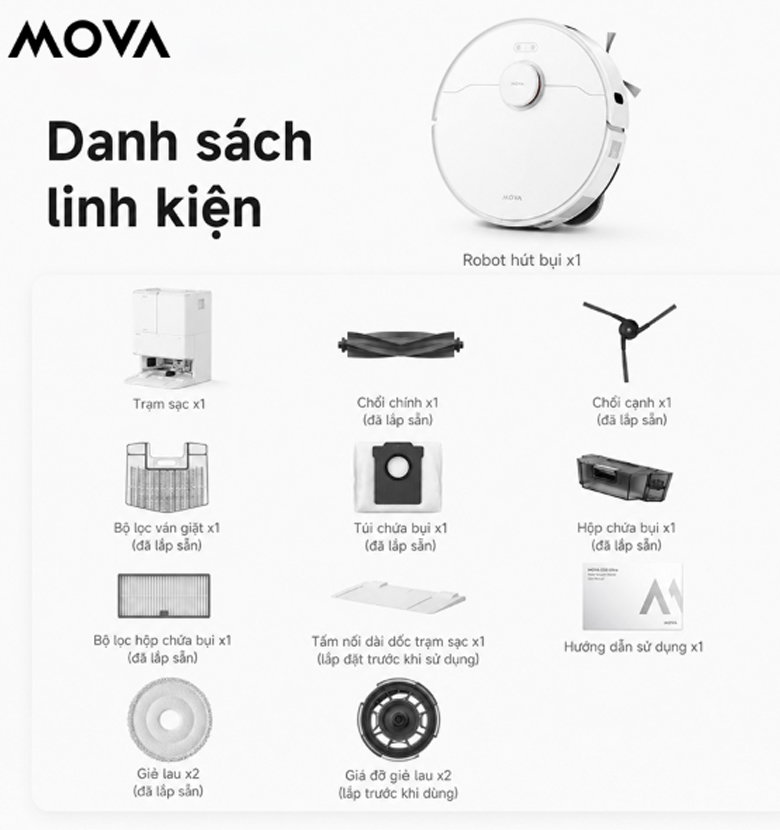 Robot Hút Bụi Lau Nhà Mova E50 Ultra ra mắt khi nào?