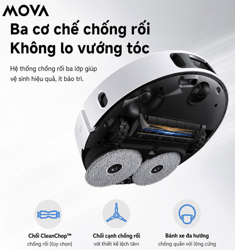 Hệ thống chống rối CleanChop™ 3 lớp