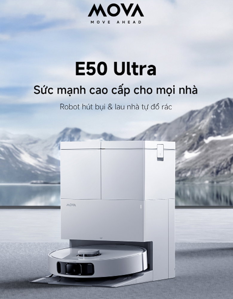 Robot Hút Bụi Lau Nhà Mova E50 Ultra