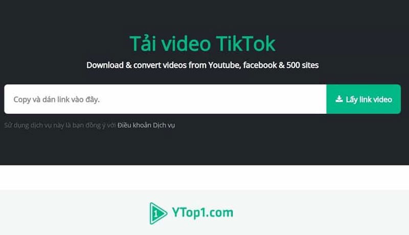 Tải video TikTok không logo nhanh chóng với YTop1