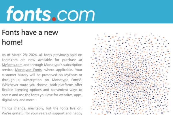 Fonts.com cho phép tải về và sử dụng font trên nhiều nền tảng