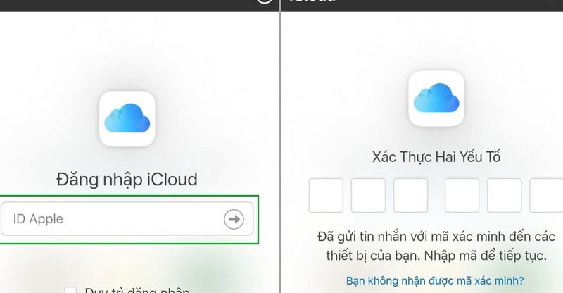 Bước 1: Bạn cần truy cập đến website iCloud.com và tiến hành đăng nhập.