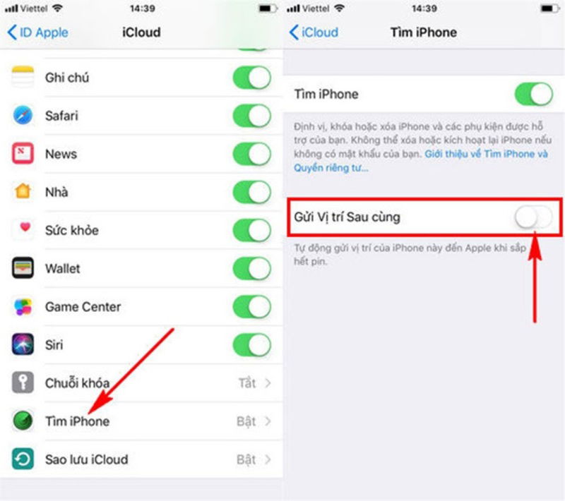 iCloud sẽ gửi đến cho bạn vị trí cuối cùng khi iPhone của bạn bị tắt nguồn 